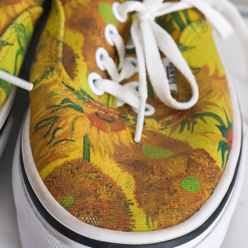 Vans Vincent Van Gogh Sunflower Sneakers 7 - Picture 4 of 11